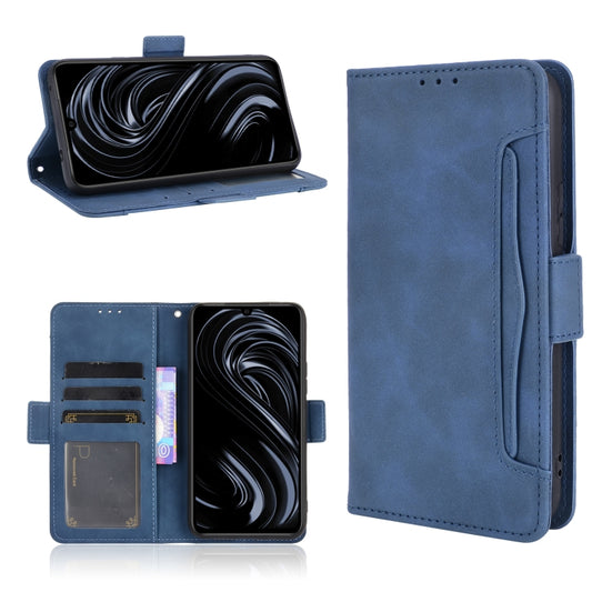 For Rakuten BIG S Skin Feel Calf Pattern Horizontal Flip Leather Case with Holder & Card Slots & Photo Frame(Blue) - More Brand by buy2fix | Online Shopping UK | buy2fix