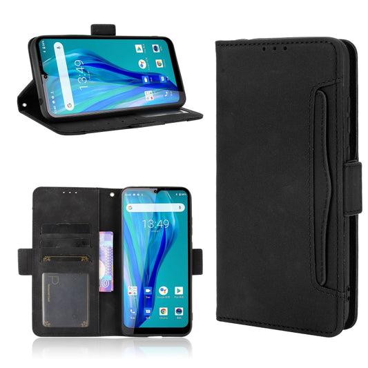 For Oukitel C23 Pro Skin Feel Calf Pattern Horizontal Flip Leather Case with Holder & Card Slots & Photo Frame(Black) - More Brand by buy2fix | Online Shopping UK | buy2fix