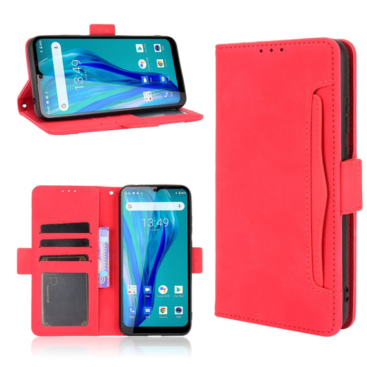 For Oukitel C23 Pro Skin Feel Calf Pattern Horizontal Flip Leather Case with Holder & Card Slots & Photo Frame(Red) - More Brand by buy2fix | Online Shopping UK | buy2fix