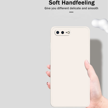 Solid Color Imitation Liquid Silicone Straight Edge Dropproof Full Coverage Protective Case For iPhone 8 Plus / 7 Plus(White) - More iPhone Cases by buy2fix | Online Shopping UK | buy2fix