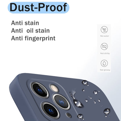 For iPhone 11 Pro Solid Color Imitation Liquid Silicone Straight Edge Dropproof Full Coverage Protective Case (Sky Blue) - iPhone 11 Pro Cases by buy2fix | Online Shopping UK | buy2fix