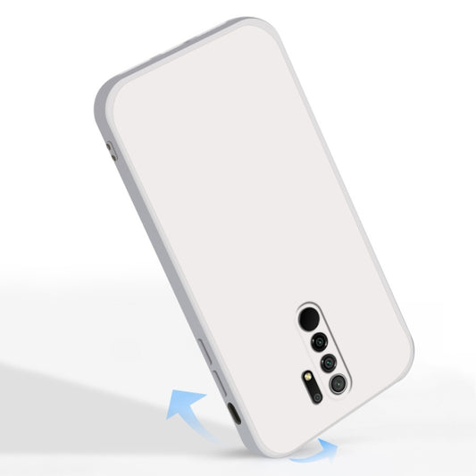 For Xiaomi Redmi 9 Solid Color Imitation Liquid Silicone Straight Edge Dropproof Full Coverage Protective Case(Black) - Xiaomi Cases by buy2fix | Online Shopping UK | buy2fix