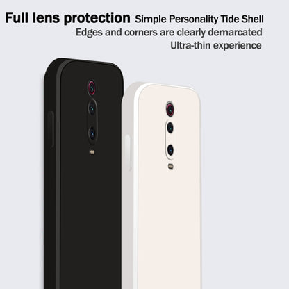 For Xiaomi Redmi K20 Pro Solid Color Imitation Liquid Silicone Straight Edge Dropproof Full Coverage Protective Case(Purple) - Xiaomi Cases by buy2fix | Online Shopping UK | buy2fix