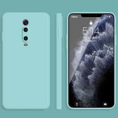 For Xiaomi Redmi K20 Pro Solid Color Imitation Liquid Silicone Straight Edge Dropproof Full Coverage Protective Case(Sky Blue) - Xiaomi Cases by buy2fix | Online Shopping UK | buy2fix