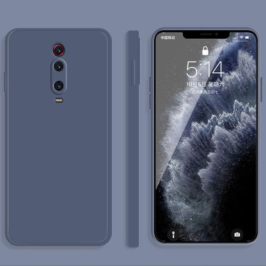 For Xiaomi Redmi K20 Pro Solid Color Imitation Liquid Silicone Straight Edge Dropproof Full Coverage Protective Case(Grey) - Xiaomi Cases by buy2fix | Online Shopping UK | buy2fix