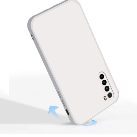 For Xiaomi Redmi Note 8 Solid Color Imitation Liquid Silicone Straight Edge Dropproof Full Coverage Protective Case(Red) - Xiaomi Cases by buy2fix | Online Shopping UK | buy2fix