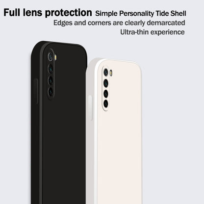 For Xiaomi Redmi Note 8 Solid Color Imitation Liquid Silicone Straight Edge Dropproof Full Coverage Protective Case(Red) - Xiaomi Cases by buy2fix | Online Shopping UK | buy2fix