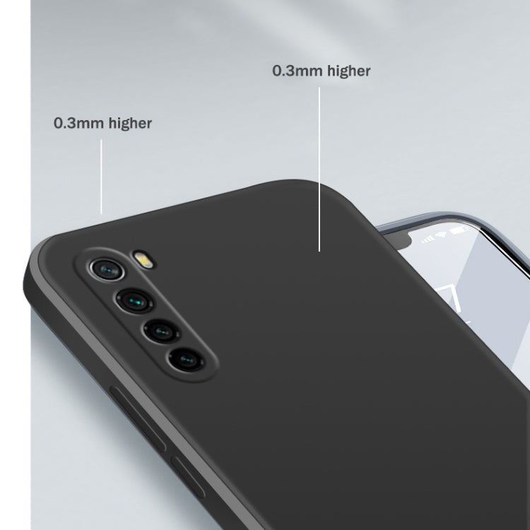 For Xiaomi Redmi Note 8 Solid Color Imitation Liquid Silicone Straight Edge Dropproof Full Coverage Protective Case(Red) - Xiaomi Cases by buy2fix | Online Shopping UK | buy2fix