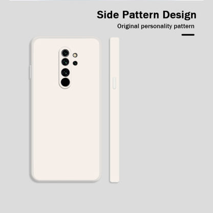 For Xiaomi Redmi Note 8 Pro Solid Color Imitation Liquid Silicone Straight Edge Dropproof Full Coverage Protective Case(Red) - Xiaomi Cases by buy2fix | Online Shopping UK | buy2fix