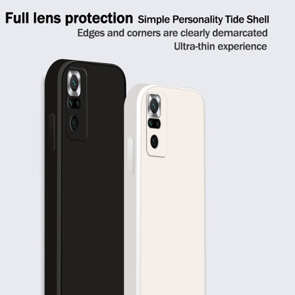 For Xiaomi Redmi Note 10 Pro Solid Color Imitation Liquid Silicone Straight Edge Dropproof Full Coverage Protective Case(Purple) - Xiaomi Cases by buy2fix | Online Shopping UK | buy2fix