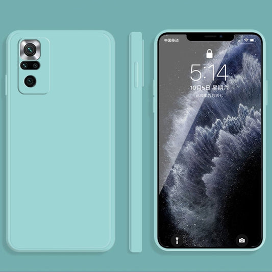 For Xiaomi Redmi Note 10 Pro Solid Color Imitation Liquid Silicone Straight Edge Dropproof Full Coverage Protective Case(Sky Blue) - Xiaomi Cases by buy2fix | Online Shopping UK | buy2fix