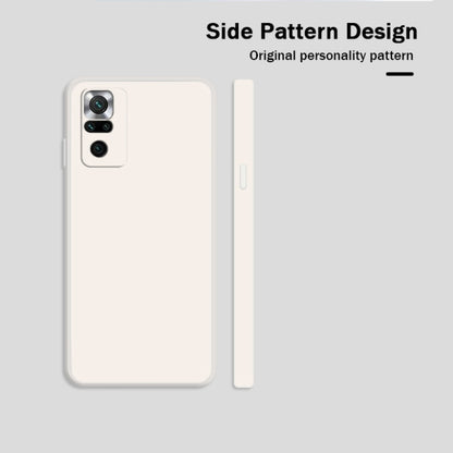 For Xiaomi Redmi Note 10 Pro Solid Color Imitation Liquid Silicone Straight Edge Dropproof Full Coverage Protective Case(Red) - Xiaomi Cases by buy2fix | Online Shopping UK | buy2fix