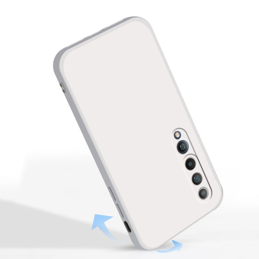 For Xiaomi Mi 10 Solid Color Imitation Liquid Silicone Straight Edge Dropproof Full Coverage Protective Case(Black) - Xiaomi Cases by buy2fix | Online Shopping UK | buy2fix