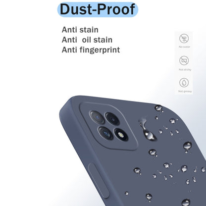 For OPPO A72 Solid Color Imitation Liquid Silicone Straight Edge Dropproof Full Coverage Protective Case(Matcha Green) by buy2fix