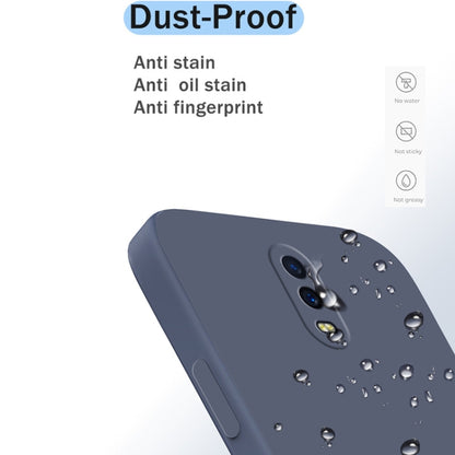 For OPPO R17 Solid Color Imitation Liquid Silicone Straight Edge Dropproof Full Coverage Protective Case(Matcha Green) by buy2fix