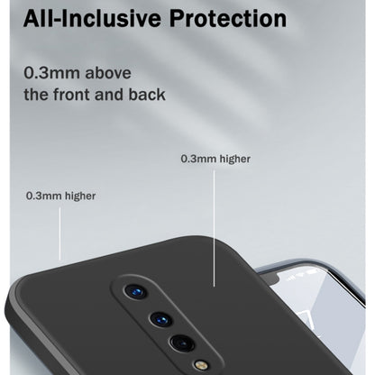 For OnePlus 8 Solid Color Imitation Liquid Silicone Straight Edge Dropproof Full Coverage Protective Case(Sky Blue) - OnePlus Cases by buy2fix | Online Shopping UK | buy2fix