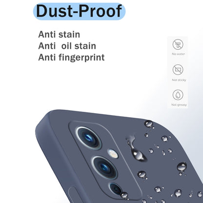For OnePlus 9 Solid Color Imitation Liquid Silicone Straight Edge Dropproof Full Coverage Protective Case(Gray) - OnePlus Cases by buy2fix | Online Shopping UK | buy2fix
