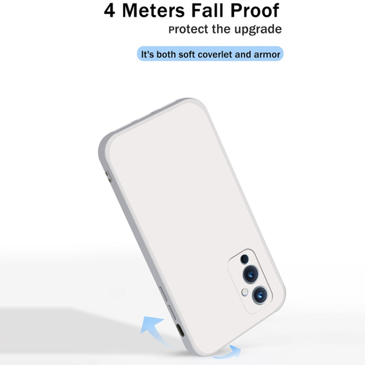 For OnePlus 9 Solid Color Imitation Liquid Silicone Straight Edge Dropproof Full Coverage Protective Case(Black) - OnePlus Cases by buy2fix | Online Shopping UK | buy2fix