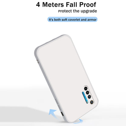 For OPPO Realme X2 / K5 Solid Color Imitation Liquid Silicone Straight Edge Dropproof Full Coverage Protective Case(Black) - Realme Cases by buy2fix | Online Shopping UK | buy2fix