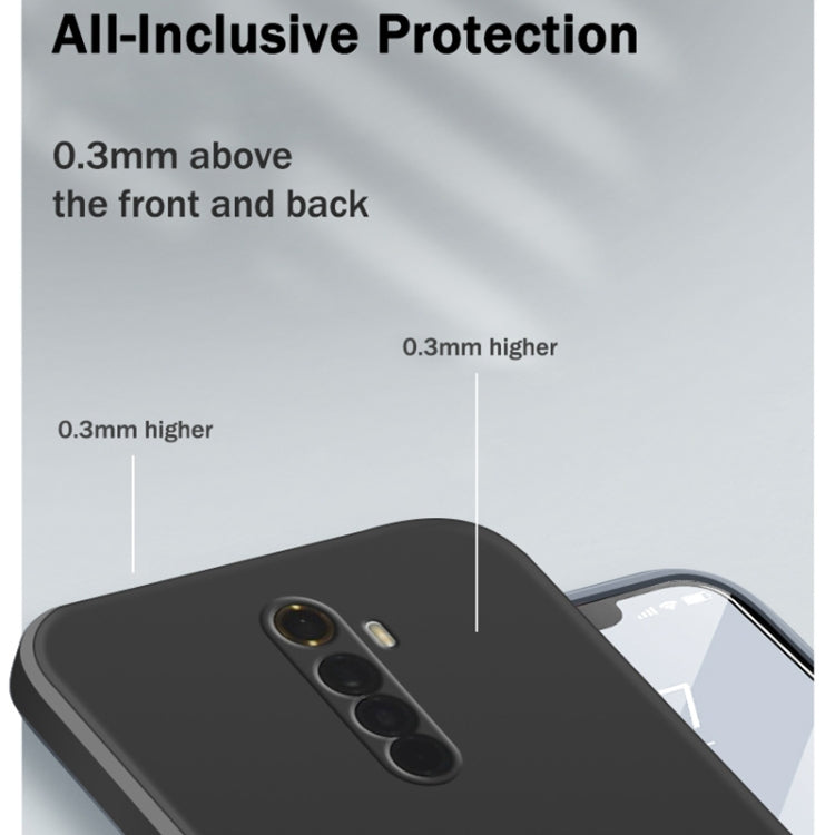 For OPPO Realme X2 Pro  / Reno Ace Solid Color Imitation Liquid Silicone Straight Edge Dropproof Full Coverage Protective Case(Dark Green) - Realme Cases by buy2fix | Online Shopping UK | buy2fix