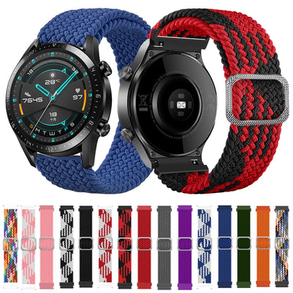 For Samsung Galaxy Watch 3 41mm Adjustable Nylon Braided Elasticity Watch Band(Pink) - Watch Bands by buy2fix | Online Shopping UK | buy2fix