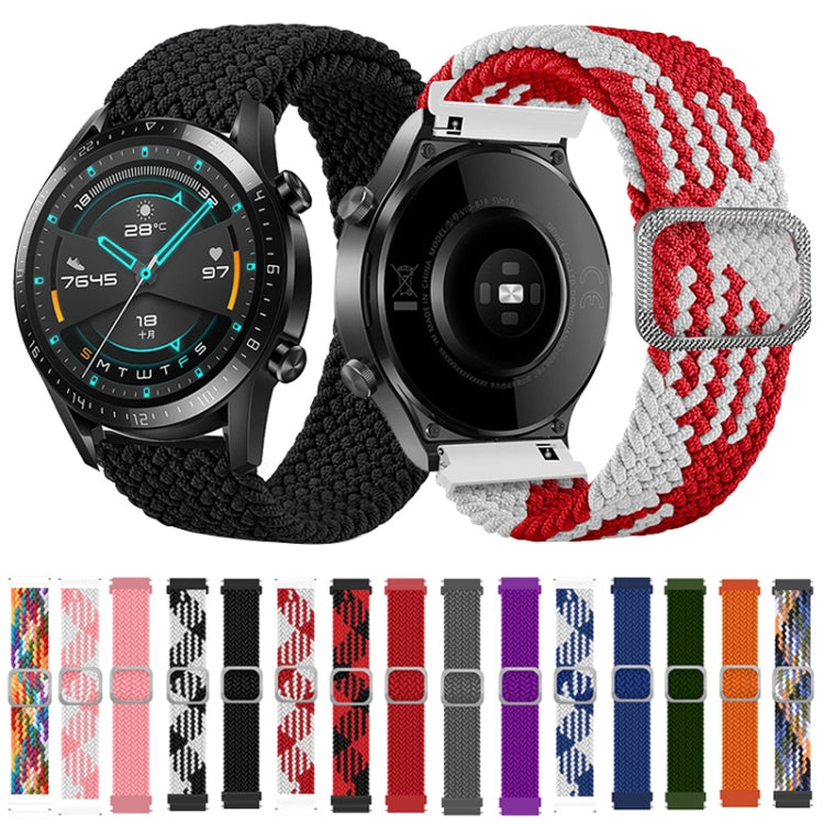 For Samsung Galaxy Watch 3 45mm Adjustable Nylon Braided Elasticity Watch Band(Blue) - Watch Bands by buy2fix | Online Shopping UK | buy2fix