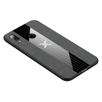 For Huawei P20 lite XINLI Stitching Cloth Textue Shockproof TPU Protective Case(Grey) - Huawei Cases by XINLI | Online Shopping UK | buy2fix