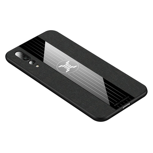 For Huawei P20 Pro XINLI Stitching Cloth Textue Shockproof TPU Protective Case(Black) - Huawei Cases by XINLI | Online Shopping UK | buy2fix