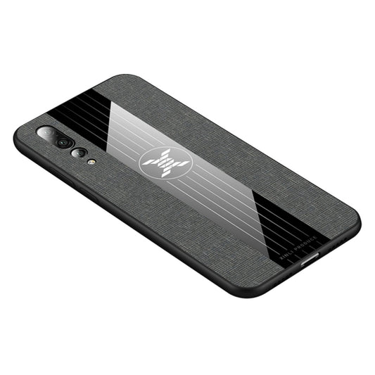 For Huawei P20 Pro XINLI Stitching Cloth Textue Shockproof TPU Protective Case(Grey) - Huawei Cases by XINLI | Online Shopping UK | buy2fix