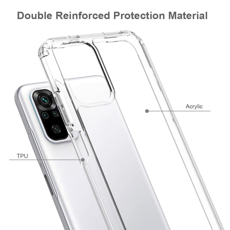 For Xiaomi Redmi Note 10 Shockproof Scratchproof TPU + Acrylic Protective Case(Transparent) - Xiaomi Cases by buy2fix | Online Shopping UK | buy2fix