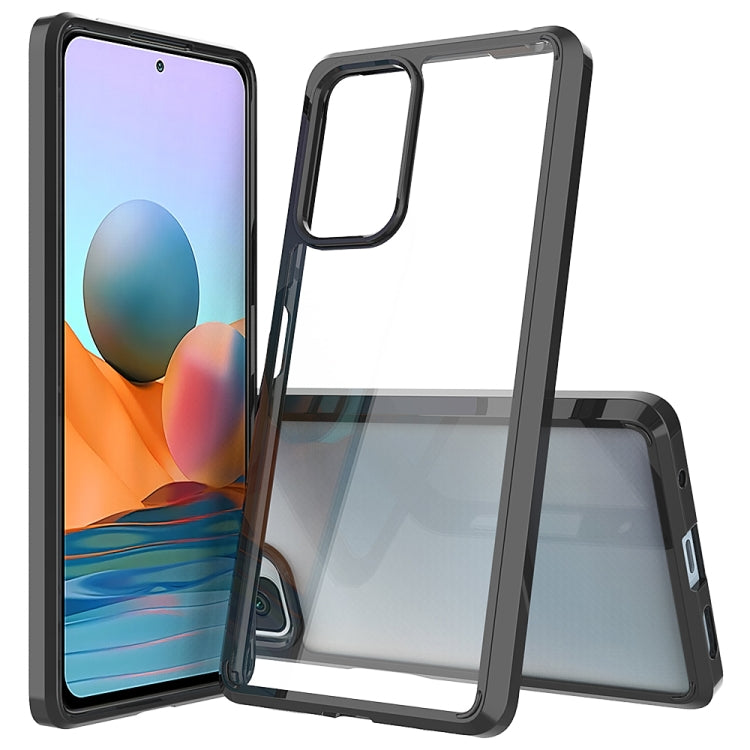 For Xiaomi Redmi Note 10 Pro Shockproof Scratchproof TPU + Acrylic Protective Case(Black) - Xiaomi Cases by buy2fix | Online Shopping UK | buy2fix