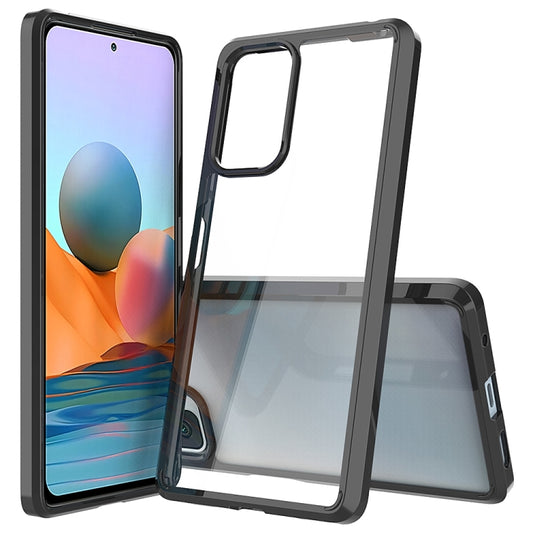 For Xiaomi Redmi Note 10 Pro Shockproof Scratchproof TPU + Acrylic Protective Case(Black) - Xiaomi Cases by buy2fix | Online Shopping UK | buy2fix