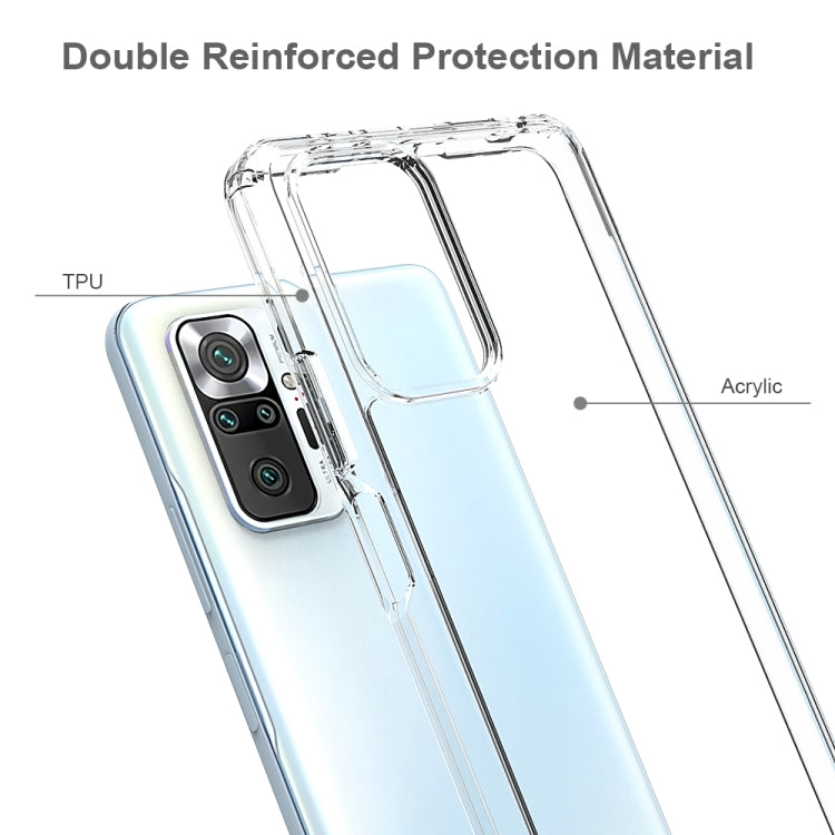 For Xiaomi Redmi Note 10 Pro Shockproof Scratchproof TPU + Acrylic Protective Case(Transparent) - Xiaomi Cases by buy2fix | Online Shopping UK | buy2fix