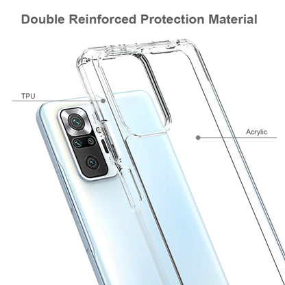 For Xiaomi Redmi Note 10 Pro Shockproof Scratchproof TPU + Acrylic Protective Case(Transparent) - Xiaomi Cases by buy2fix | Online Shopping UK | buy2fix
