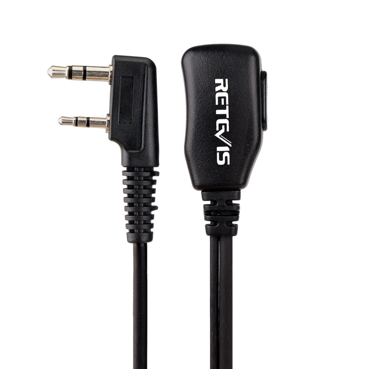 RETEVIS C9003 2 Pin PTT Speaker Microphone Acoustic Tube In-ear Earpiece - Microphones & Headsets by RETEVIS | Online Shopping UK | buy2fix