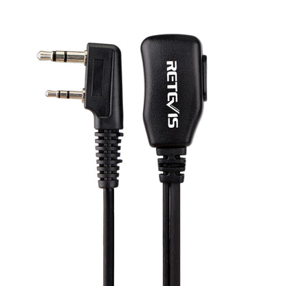 RETEVIS C9003 2 Pin PTT Speaker Microphone Acoustic Tube In-ear Earpiece - Microphones & Headsets by RETEVIS | Online Shopping UK | buy2fix