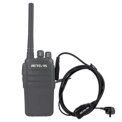 RETEVIS C9003 2 Pin PTT Speaker Microphone Acoustic Tube In-ear Earpiece - Microphones & Headsets by RETEVIS | Online Shopping UK | buy2fix