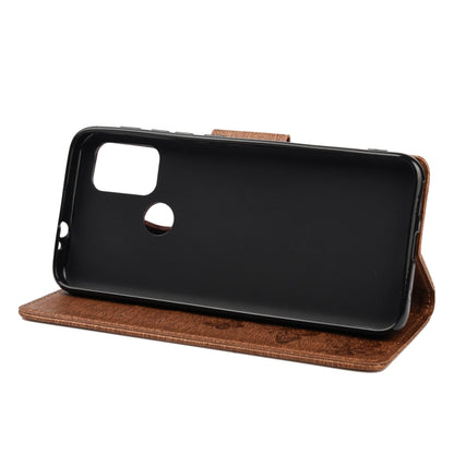For Motorola Moto G30 Butterflies Embossing Horizontal Flip Leather Case with Holder & Card Slots & Wallet(Brown) - Motorola Cases by buy2fix | Online Shopping UK | buy2fix