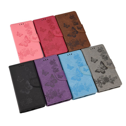 For Motorola Moto G30 Butterflies Embossing Horizontal Flip Leather Case with Holder & Card Slots & Wallet(Brown) - Motorola Cases by buy2fix | Online Shopping UK | buy2fix