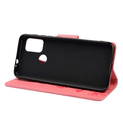 For Motorola Moto G30 Butterflies Embossing Horizontal Flip Leather Case with Holder & Card Slots & Wallet(Pink)) - Motorola Cases by buy2fix | Online Shopping UK | buy2fix
