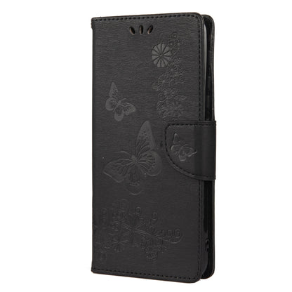 For Motorola Moto G30 Butterflies Embossing Horizontal Flip Leather Case with Holder & Card Slots & Wallet(Black) - Motorola Cases by buy2fix | Online Shopping UK | buy2fix