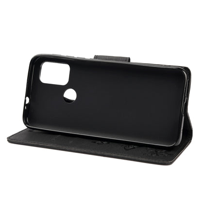 For Motorola Moto G30 Butterflies Embossing Horizontal Flip Leather Case with Holder & Card Slots & Wallet(Black) - Motorola Cases by buy2fix | Online Shopping UK | buy2fix