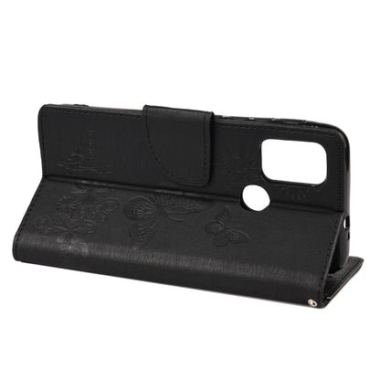 For Motorola Moto G30 Butterflies Embossing Horizontal Flip Leather Case with Holder & Card Slots & Wallet(Black) - Motorola Cases by buy2fix | Online Shopping UK | buy2fix