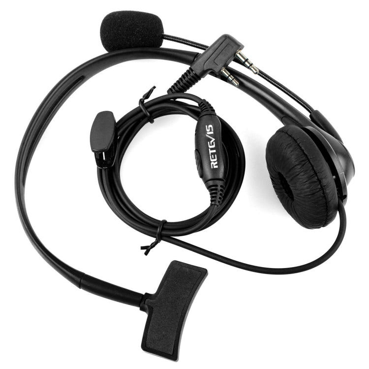 RETEVIS TK 2 Pin PTT Headphone Microphone for H-777 / RT-5R / RT-5RV / RT-B6 - Microphones & Headsets by RETEVIS | Online Shopping UK | buy2fix