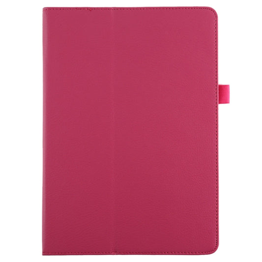 Litchi Texture Horizontal Flip Leather Case with Holder For iPad 10.5 / iPad 10.2 2021 / 2020 / 2019(Rose Red) by buy2fix