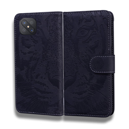 For OPPO A92S / Reno4 Z 5G Tiger Embossing Pattern Horizontal Flip Leather Case with Holder & Card Slots & Wallet(Black) by buy2fix