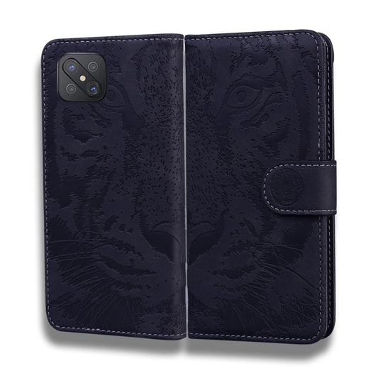 For OPPO A92S / Reno4 Z 5G Tiger Embossing Pattern Horizontal Flip Leather Case with Holder & Card Slots & Wallet(Black) by buy2fix