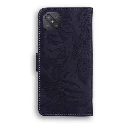 For OPPO A92S / Reno4 Z 5G Tiger Embossing Pattern Horizontal Flip Leather Case with Holder & Card Slots & Wallet(Black) by buy2fix