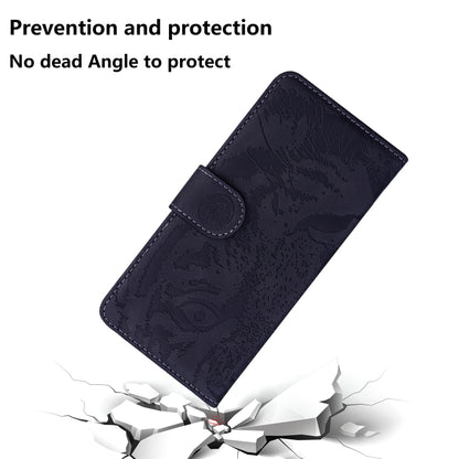For OPPO A92S / Reno4 Z 5G Tiger Embossing Pattern Horizontal Flip Leather Case with Holder & Card Slots & Wallet(Black) by buy2fix