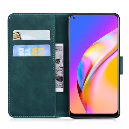 For OPPO Reno5 Z Tiger Embossing Pattern Horizontal Flip Leather Case with Holder & Card Slots & Wallet(Green) by buy2fix
